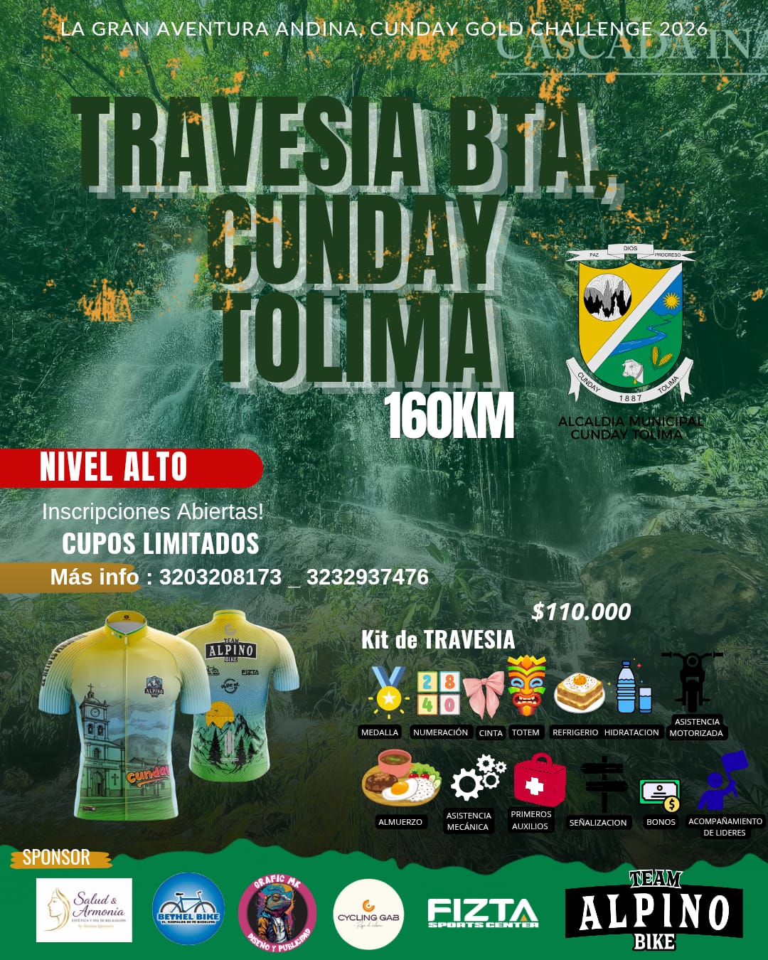 Travesía Team Alpino Bike 2026 - Cunday Tolima
